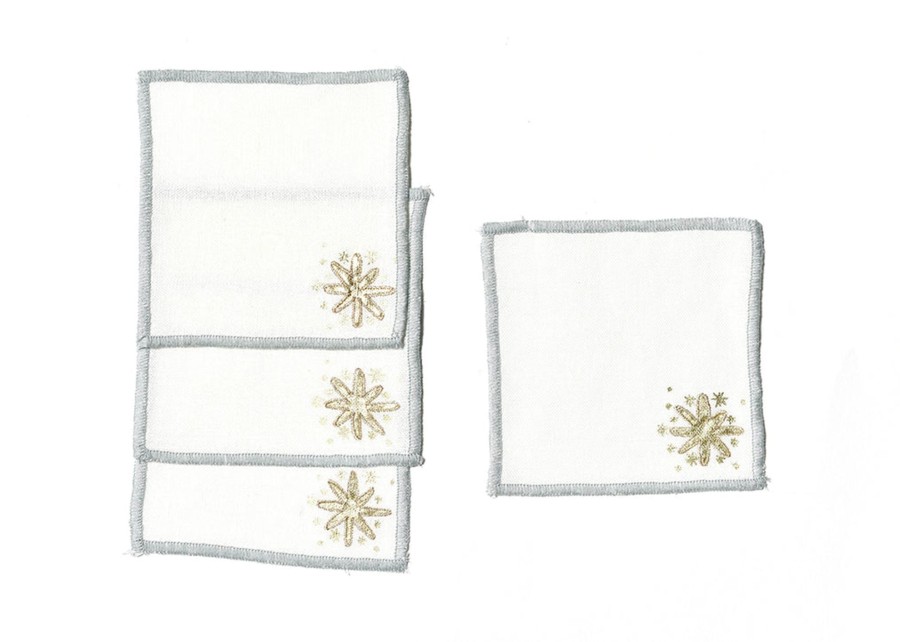 Entertaining Coton Colors by Laura Johnson | Gold Stars Cocktail Napkins, Set Of 4