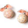 Ornaments Coton Colors by Laura Johnson | Welcome Baby Girl Gingham Glass Ornament