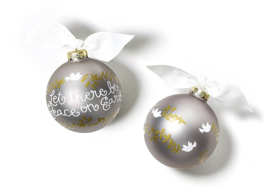 Commemorative Keepsakes Coton Colors by Laura Johnson | Peace On Earth Glass Ornament