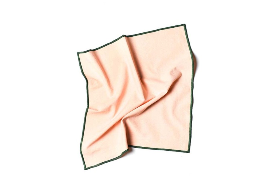 Entertaining Coton Colors by Laura Johnson | Color Block Blush And Pine Napkin, Set Of 4