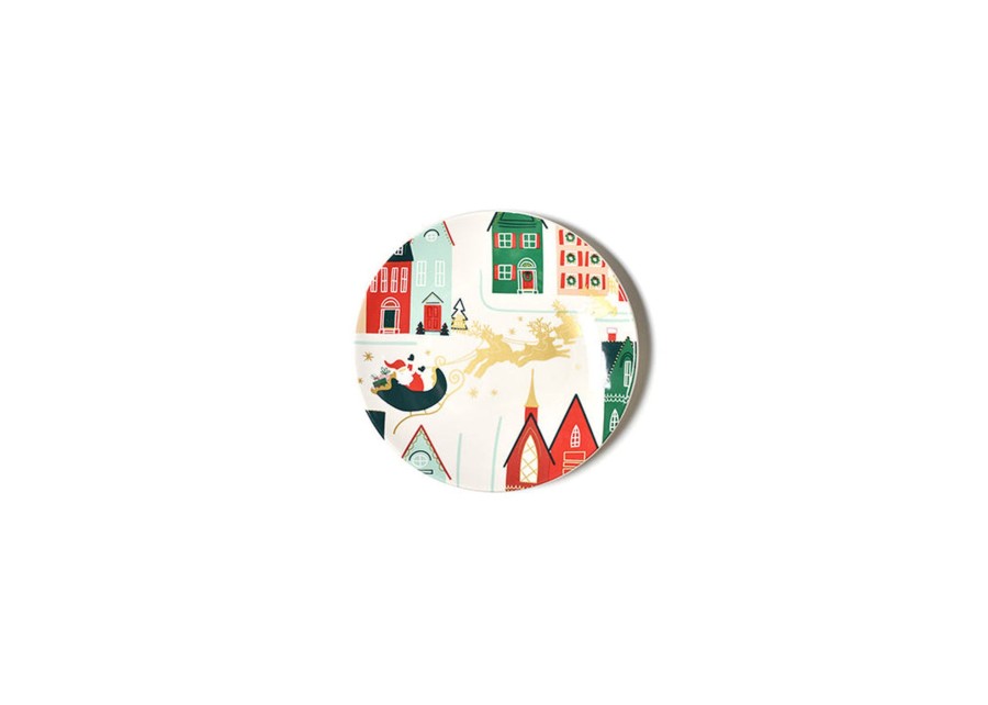 Tabletop Coton Colors by Laura Johnson | Christmas In The Village Salad Plate, Set Of 4