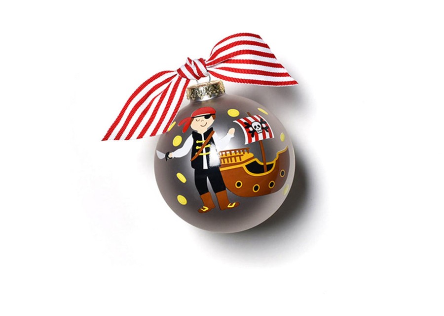 Ornaments Coton Colors by Laura Johnson | Pirate Glass Ornament