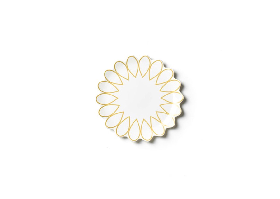 Tabletop Coton Colors by Laura Johnson | Deco Gold Scallop Salad Plate, Set Of 4