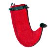 Home Coton Colors by Laura Johnson | Red Velvet Stocking With Trim