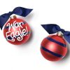 Ornaments Coton Colors by Laura Johnson | Auburn University Stripe Glass Ornament