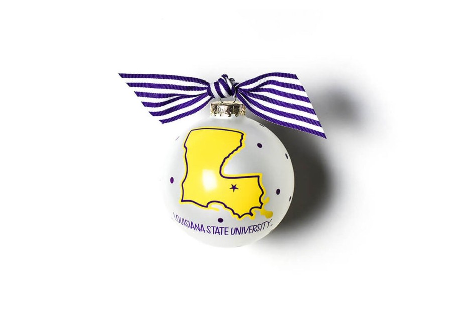 Ornaments Coton Colors by Laura Johnson | Louisiana State University State Glass Ornament