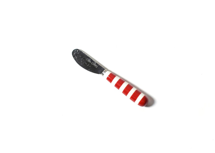 Entertaining Coton Colors by Laura Johnson | Red Bengal Stripe Appetizer Spreader