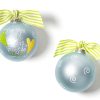 Ornaments Coton Colors by Laura Johnson | For This Child Blue Glass Ornament