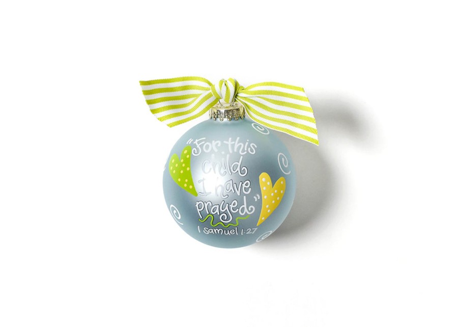 Ornaments Coton Colors by Laura Johnson | For This Child Blue Glass Ornament