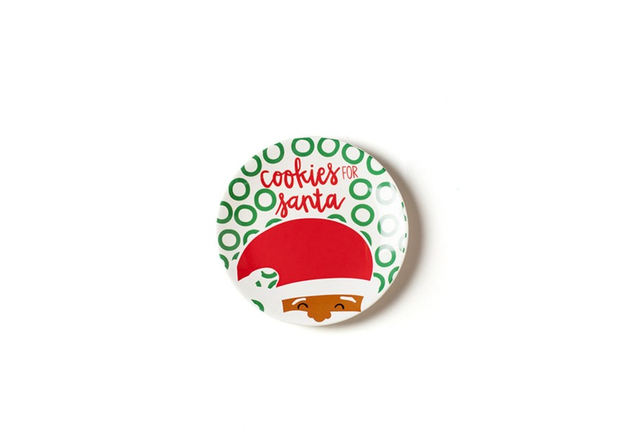 Tabletop Coton Colors by Laura Johnson | North Pole Cookies For Santa Plate, Brown Skin