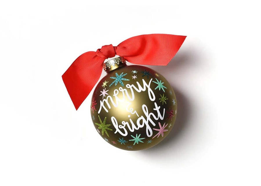 Ornaments Coton Colors by Laura Johnson | Merry And Bright Stars Glass Ornament