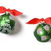 Commemorative Keepsakes Coton Colors by Laura Johnson | I'Ve Been So Good Glass Ornament