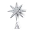 Home Coton Colors by Laura Johnson | Silver Beaded Star Large Tree Topper