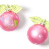 Ornaments Coton Colors by Laura Johnson | For This Child Pink Glass Ornament