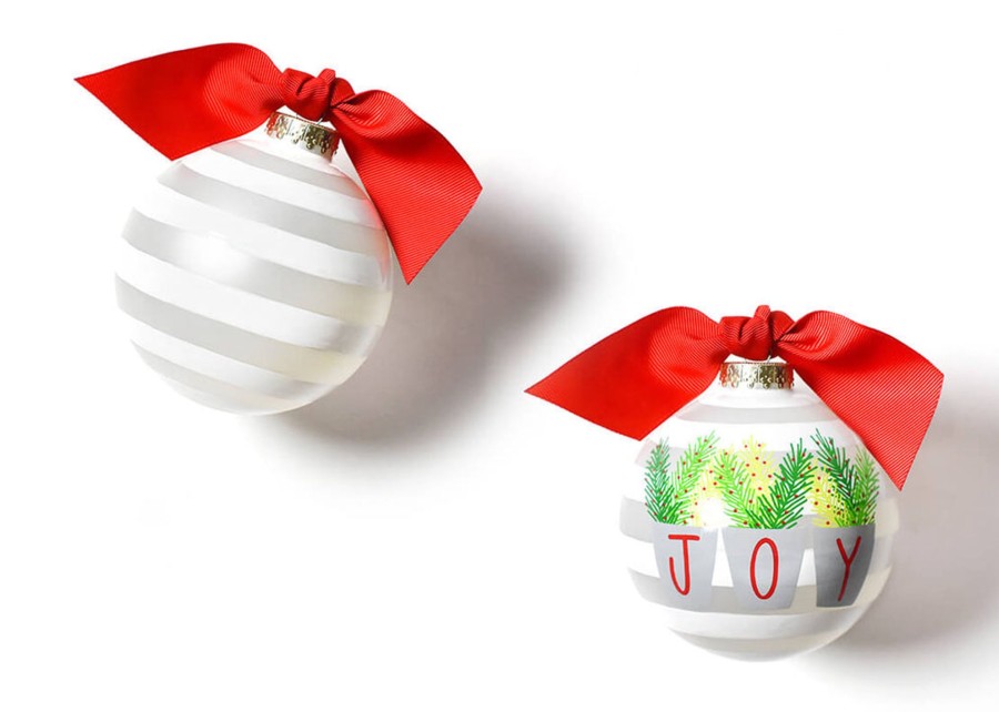 Ornaments Coton Colors by Laura Johnson | Joy Branches Glass Ornament