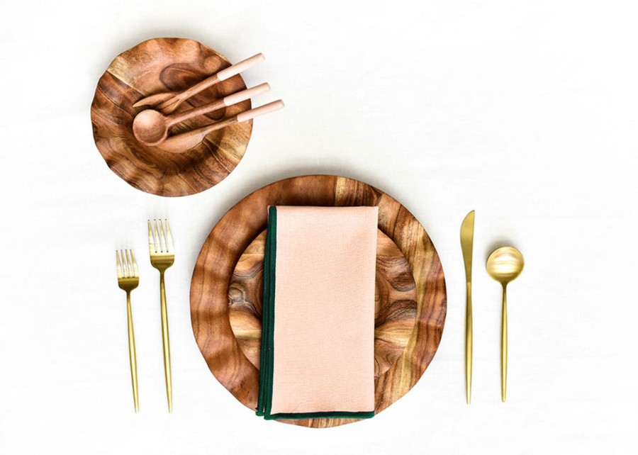 Entertaining Coton Colors by Laura Johnson | Fundamental Blush Wood Appetizer Fork