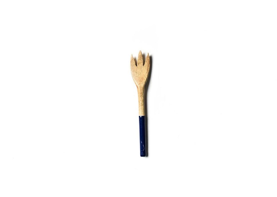 Entertaining Coton Colors by Laura Johnson | Fundamental Navy Wood Appetizer Fork