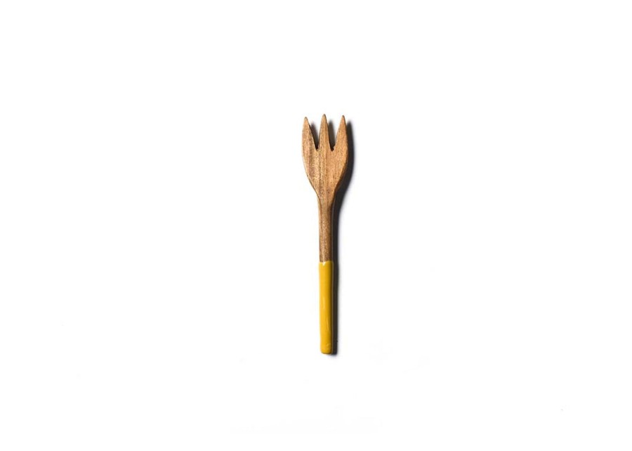 Entertaining Coton Colors by Laura Johnson | Fundamental Brass Wood Appetizer Fork