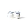 Entertaining Coton Colors by Laura Johnson | Iris Blue Drop Ruffle Cream And Sugar Set