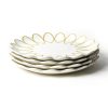 Entertaining Coton Colors by Laura Johnson | Deco Gold Scallop Platter, Set Of 4