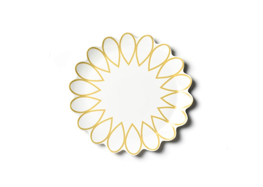 Entertaining Coton Colors by Laura Johnson | Deco Gold Scallop Platter, Set Of 4