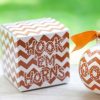 Ornaments Coton Colors by Laura Johnson | Texas Chevron Glass Ornament