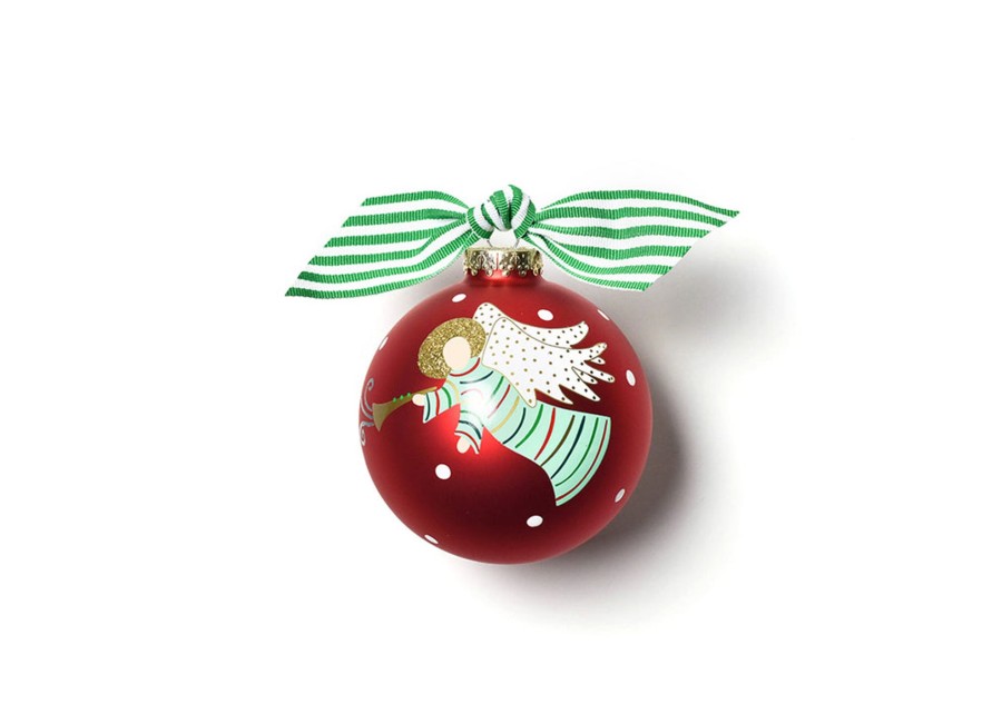 Ornaments Coton Colors by Laura Johnson | Hark The Herald Angels Sing Glass Ornament