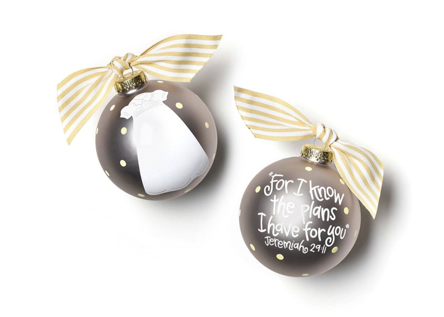 Ornaments Coton Colors by Laura Johnson | Christening Gown Glass Ornament