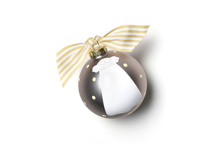 Ornaments Coton Colors by Laura Johnson | Christening Gown Glass Ornament