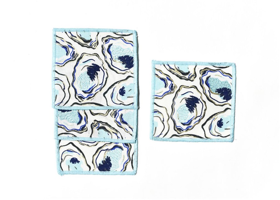 Entertaining Coton Colors by Laura Johnson | Oyster Print Cocktail Napkins, Set Of 4