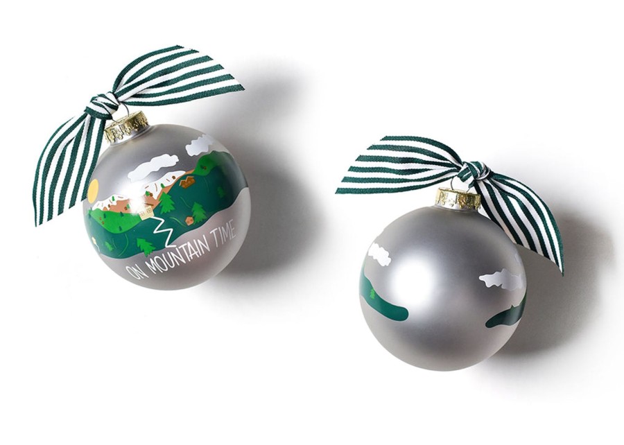 Commemorative Keepsakes Coton Colors by Laura Johnson | On Mountain Time Glass Ornament