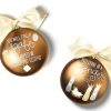 Ornaments Coton Colors by Laura Johnson | The Birth Of Christ Glass Ornament - Luke 2:12