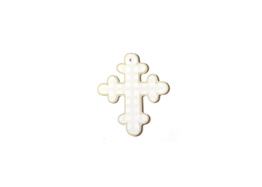 Commemorative Keepsakes Coton Colors by Laura Johnson | Ecru Gingham 10" Cross