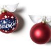 Commemorative Keepsakes Coton Colors by Laura Johnson | God Bless America Glass Ornament