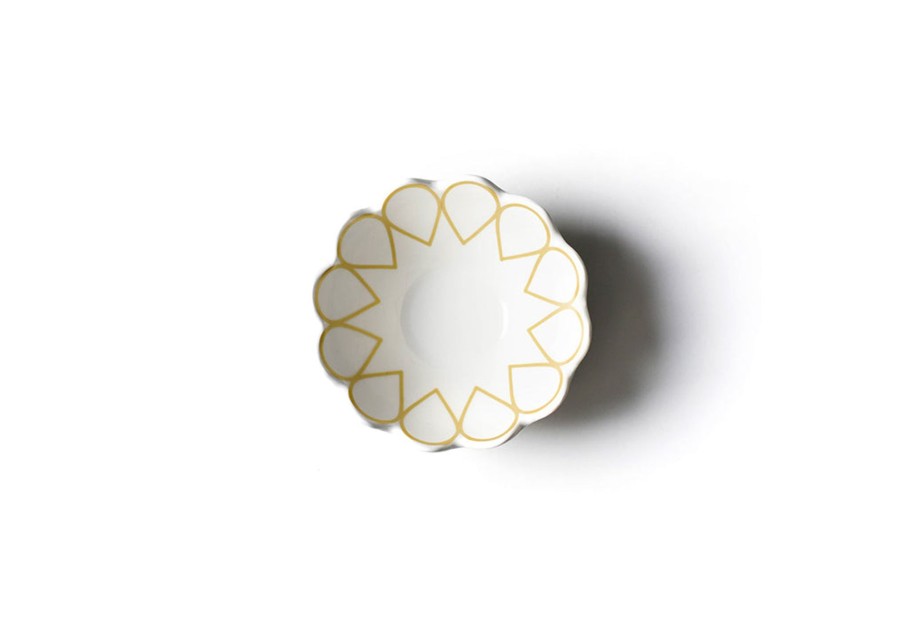 Tabletop Coton Colors by Laura Johnson | Deco Gold Scallop Small Bowl