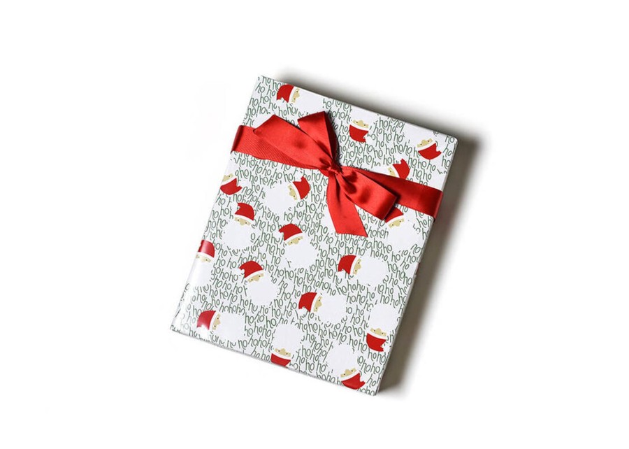 Home Coton Colors by Laura Johnson | Ho Ho Santa Gift Wrapping Paper, 3 Sheets