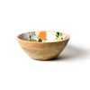 Entertaining Coton Colors by Laura Johnson | Citrus Mango Wood Footed Bowl