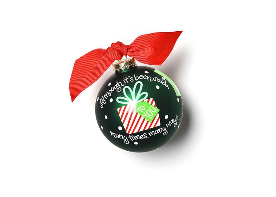 Ornaments Coton Colors by Laura Johnson | Many Ways Merry Christmas To You Glass Ornament