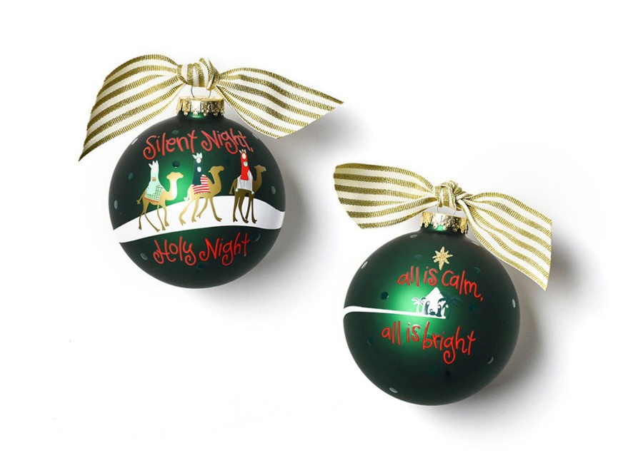 Ornaments Coton Colors by Laura Johnson | Silent Night Glass Ornament