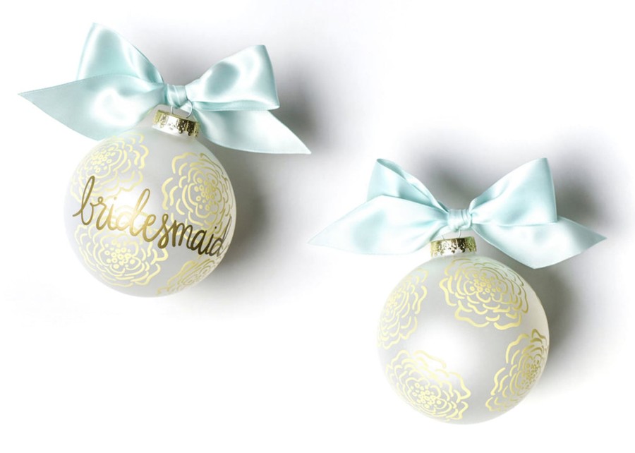 Ornaments Coton Colors by Laura Johnson | Floral Bridesmaid Glass Ornament