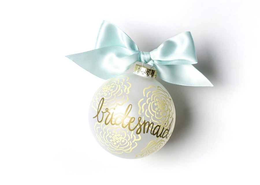 Ornaments Coton Colors by Laura Johnson | Floral Bridesmaid Glass Ornament