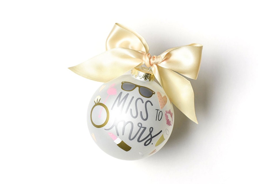 Ornaments Coton Colors by Laura Johnson | Miss To Mrs. Glass Ornament