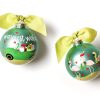 Ornaments Coton Colors by Laura Johnson | Warmest Wishes Santa Glass Ornament