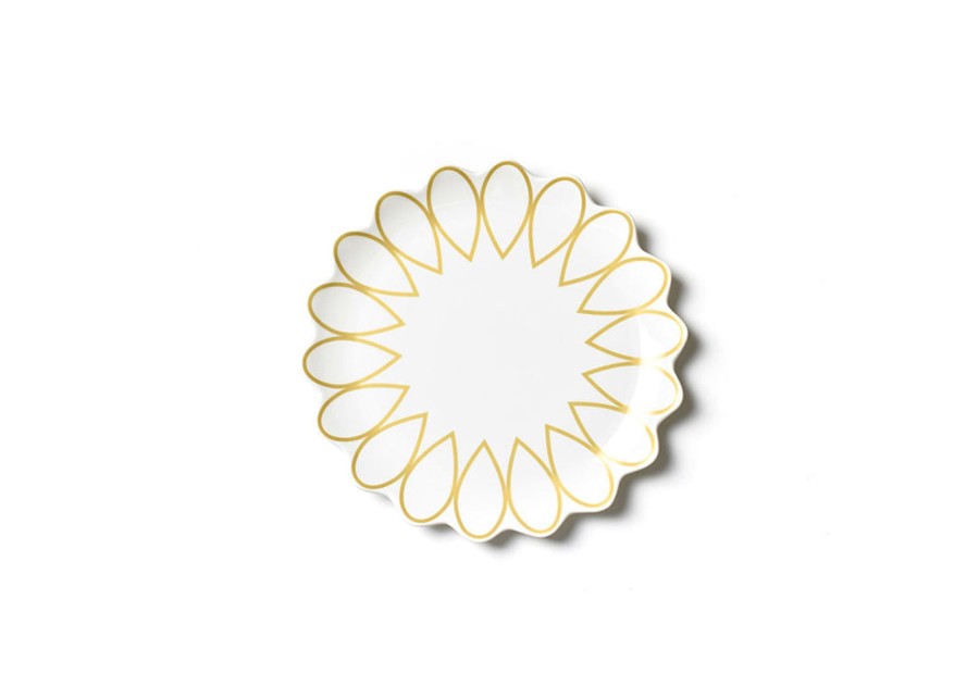 Tabletop Coton Colors by Laura Johnson | Deco Gold Scallop Dinner Plate