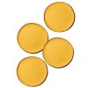 Tabletop Coton Colors by Laura Johnson | Brass Color Block Round Placemat Set Of 4