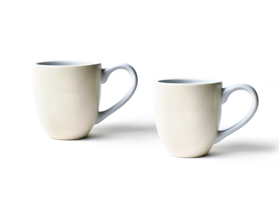 Commemorative Keepsakes Coton Colors by Laura Johnson | Ecru Mrs. And Mrs. Mugs, Set Of 2