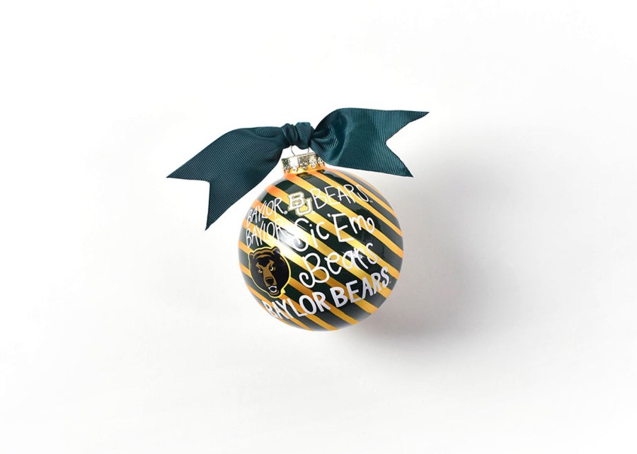 Ornaments Coton Colors by Laura Johnson | Baylor Word Collage Glass Ornament