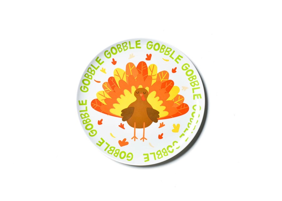 Commemorative Keepsakes Coton Colors by Laura Johnson | Thanksgiving Turkey Melamine Dinner Plate