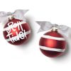 Ornaments Coton Colors by Laura Johnson | University Of Alabama Stripe Glass Ornament