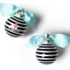 Commemorative Keepsakes Coton Colors by Laura Johnson | Black Stripe I Love My Dog Glass Ornament